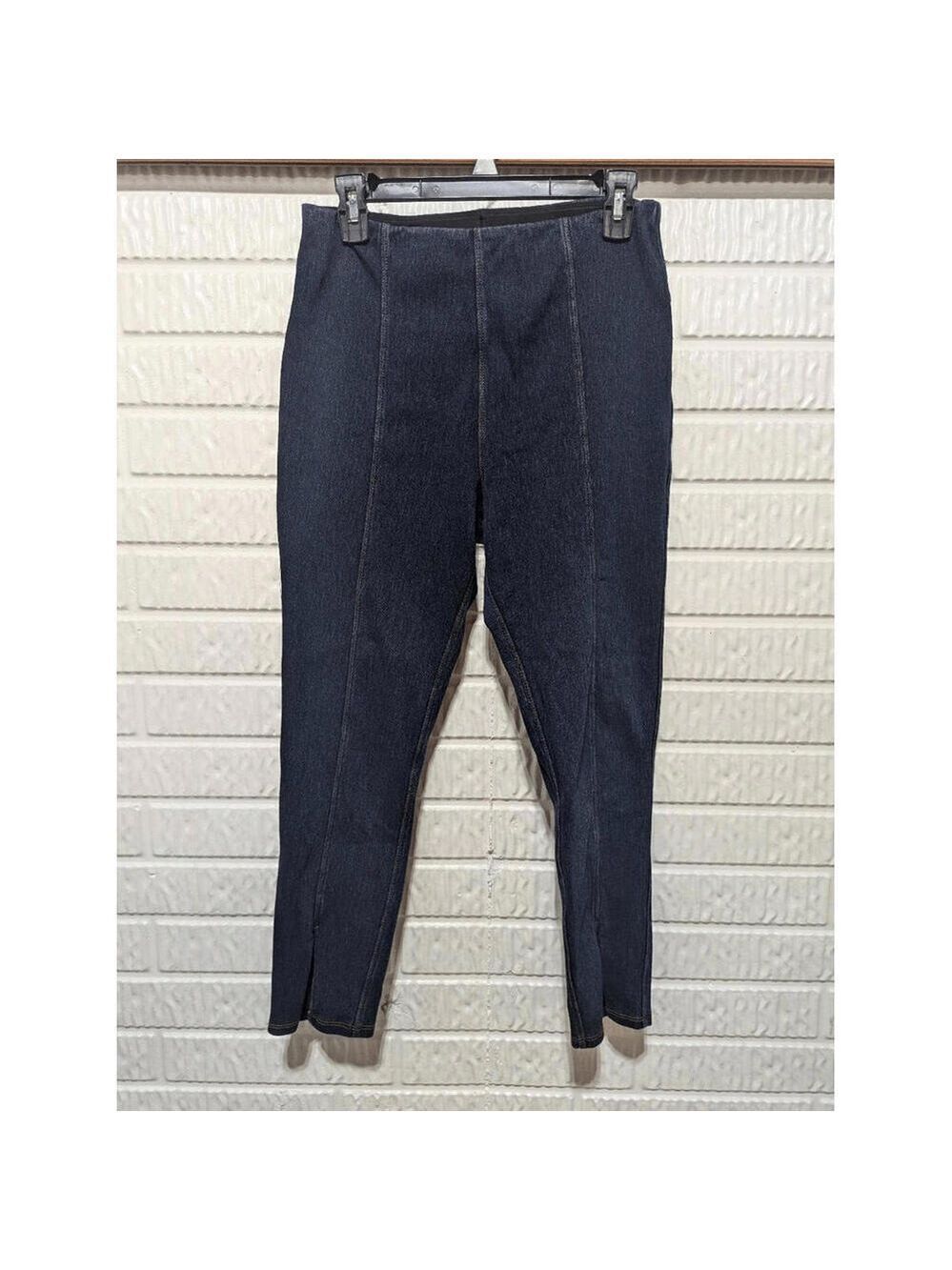 Lysse New York Women's Blue Dark Wash Strech Pull-On Jeans Size M